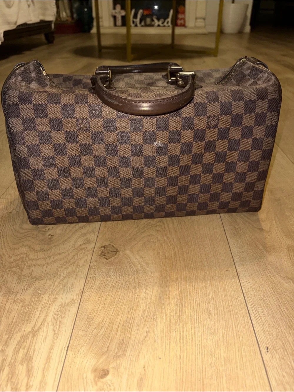 Classic Brown LV Checkerboard Handheld Bag